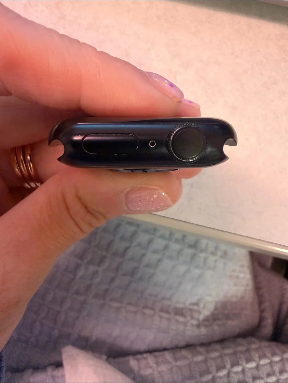 Apple Watch - Black Smartwatch with Green Accents